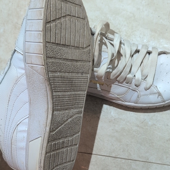 Puma Classic White Leather Sneakers - Picture 3 of 4